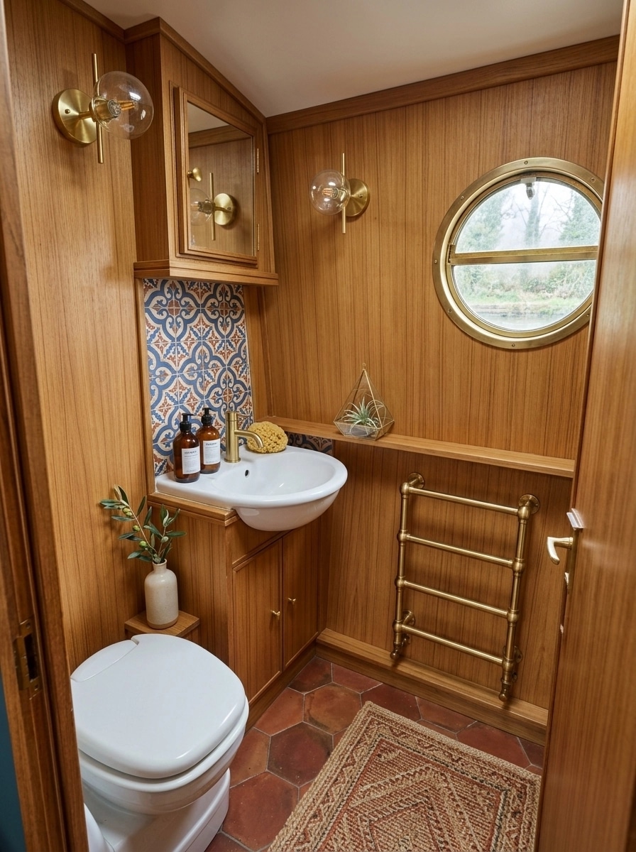 Mediterranean Bathroom design — interior photo by GenRoom AI