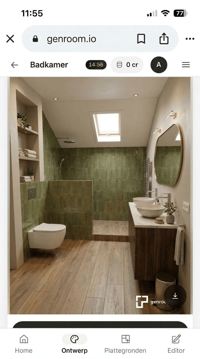 Bathroom interior in no_style style — photo by GenRoom AI