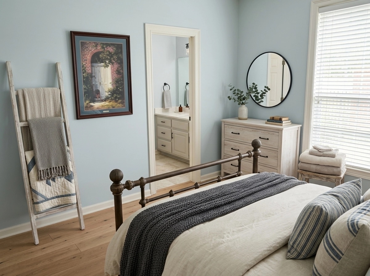 Modern Farmhouse Bedroom design — interior photo by GenRoom AI