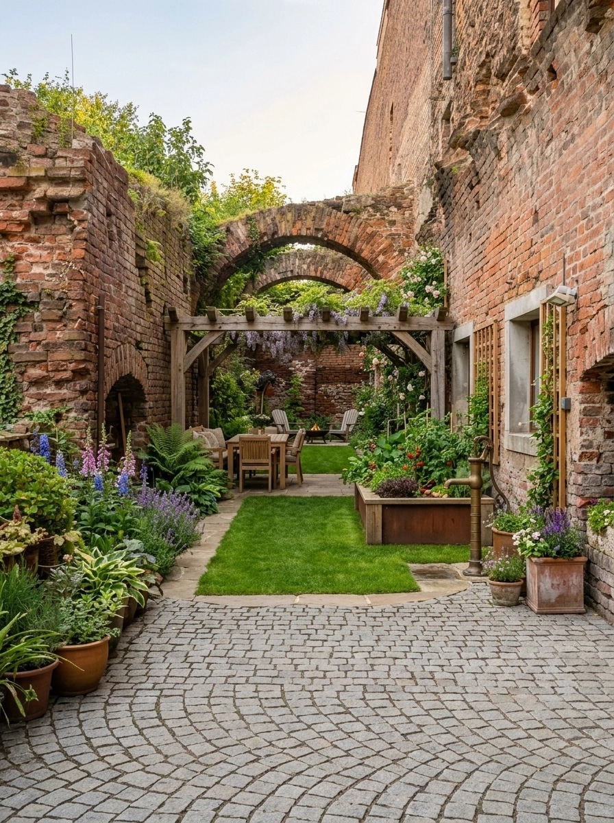 Country Rustic Garden Yard design — yard photo by GenRoom AI