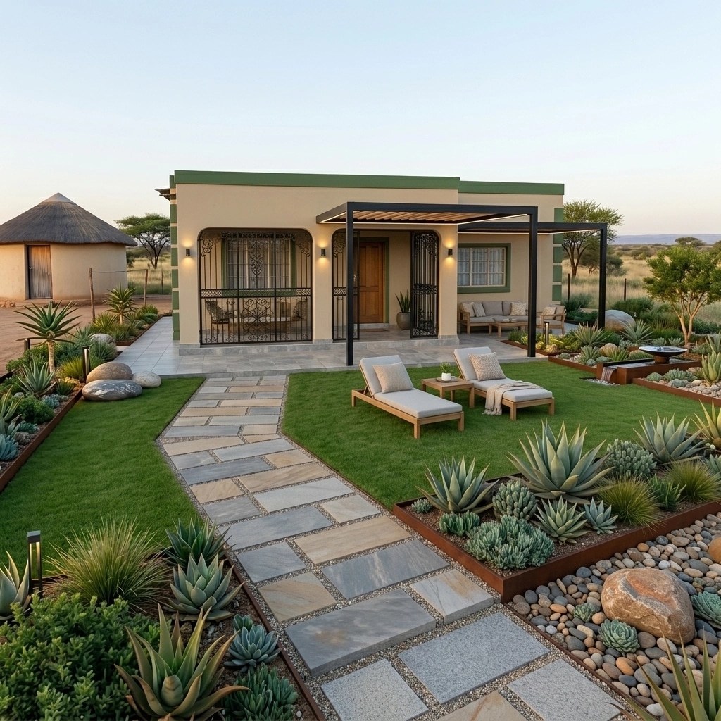 Landscape design in Contemporary Yard style — Yard by GenRoom AI