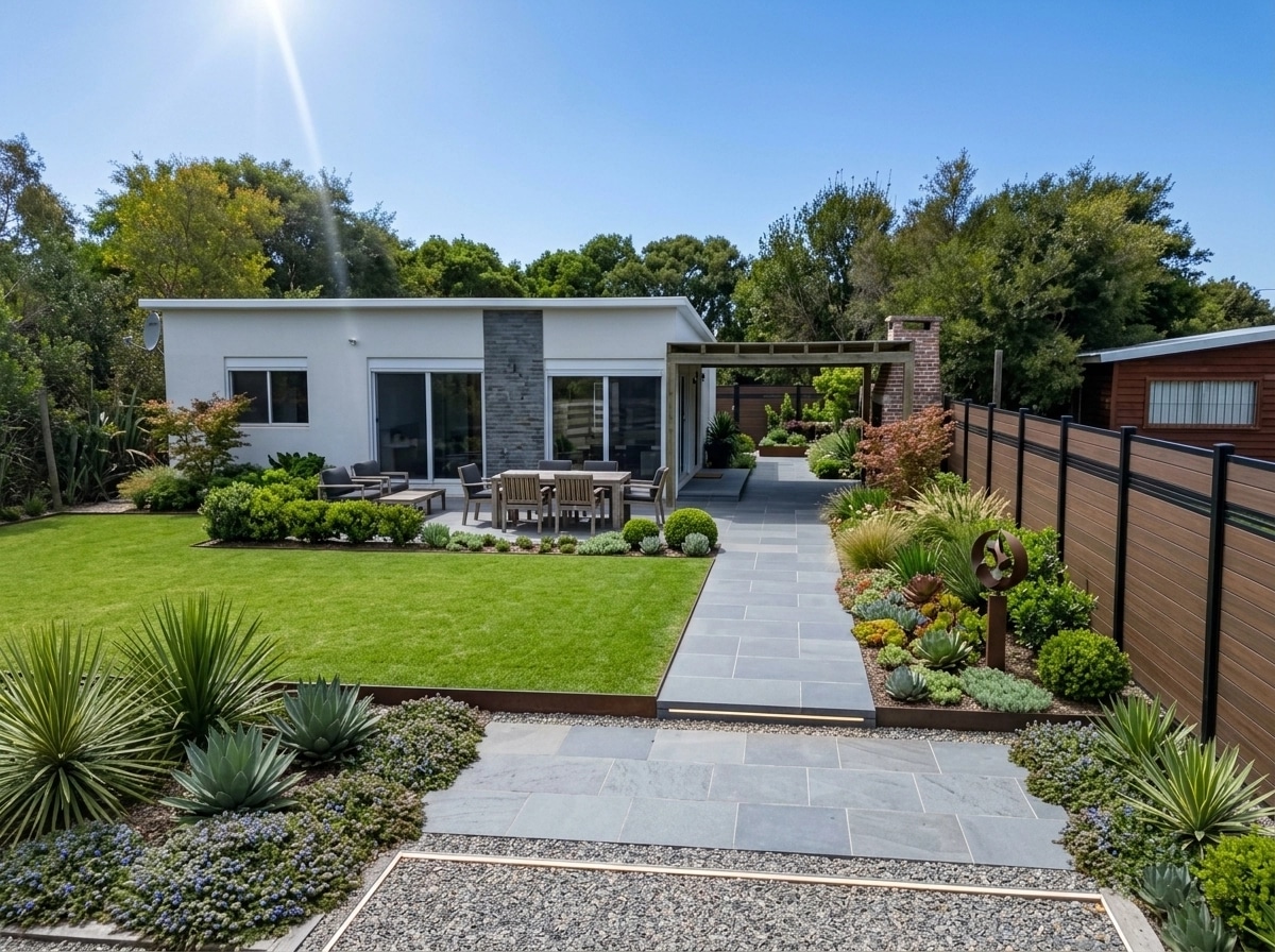 Landscape design in Contemporary Yard style — Yard by GenRoom AI