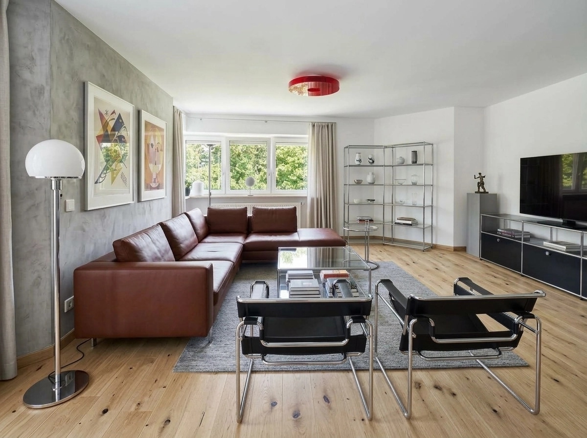 Interior design in Bauhaus style — Living Room by GenRoom AI