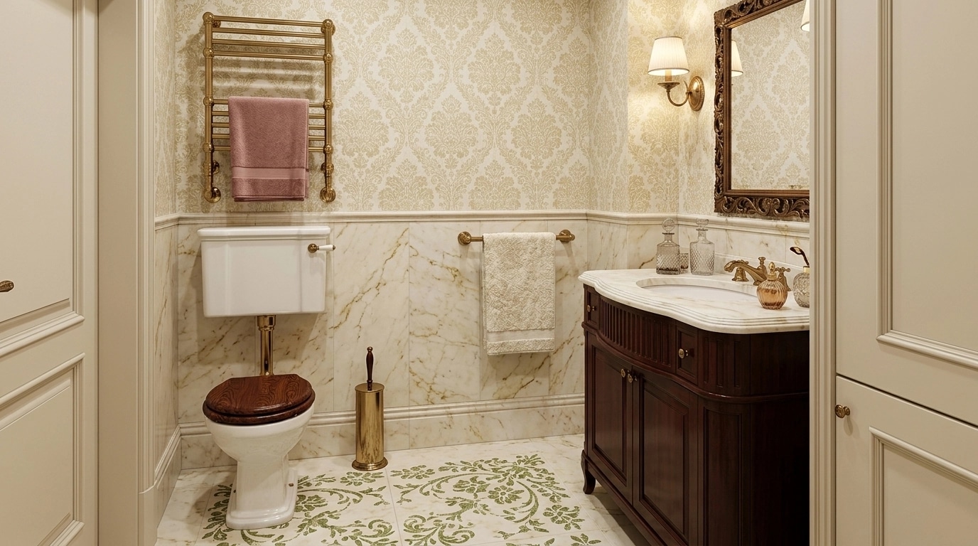 Bathroom interior in Classic style — photo by GenRoom AI