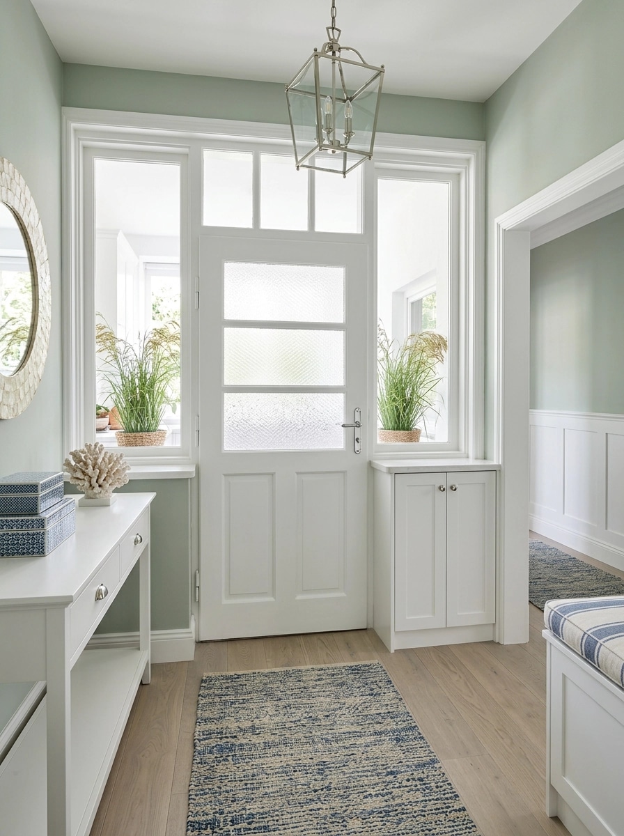 Hallway interior in Coastal / Hamptons style — photo by GenRoom AI