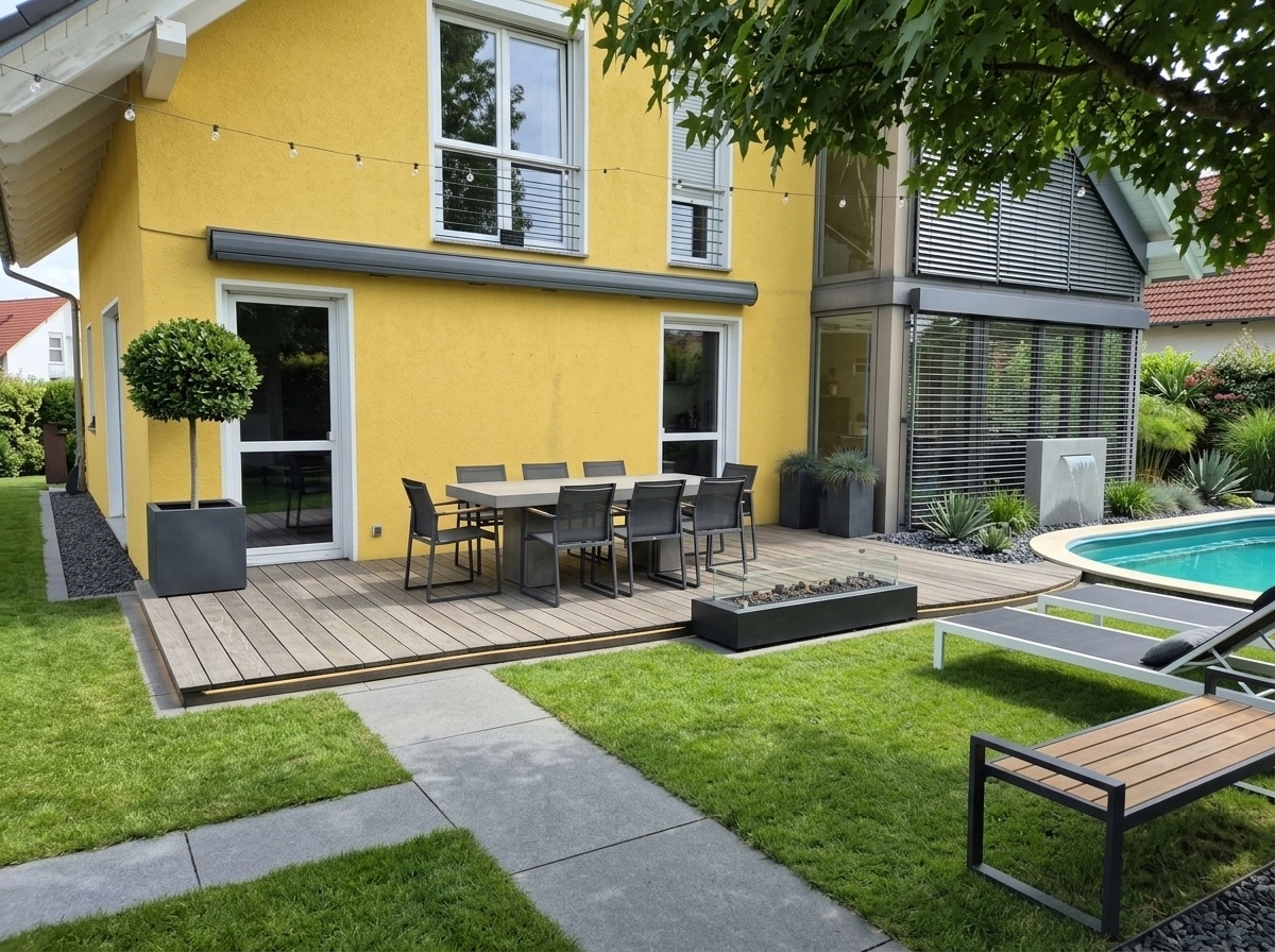 Landscape design in Minimalist Yard style — Yard by GenRoom AI