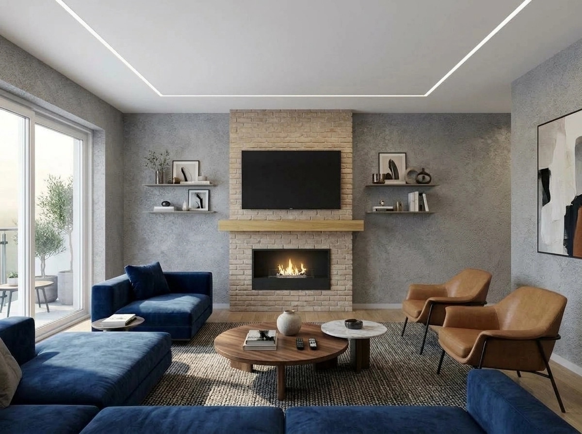 Interior design in Contemporary style — Living Room by GenRoom AI