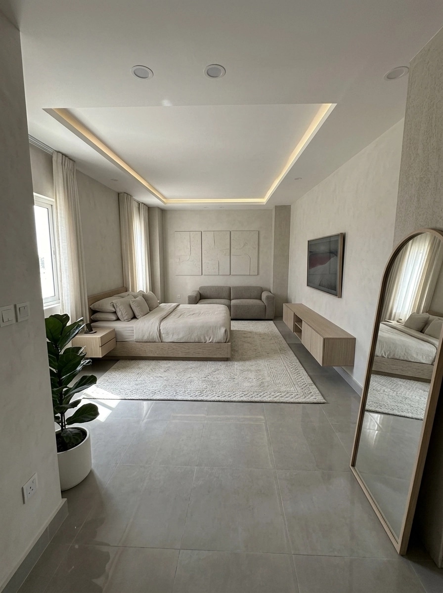 Minimalism Bedroom design — interior photo by GenRoom AI