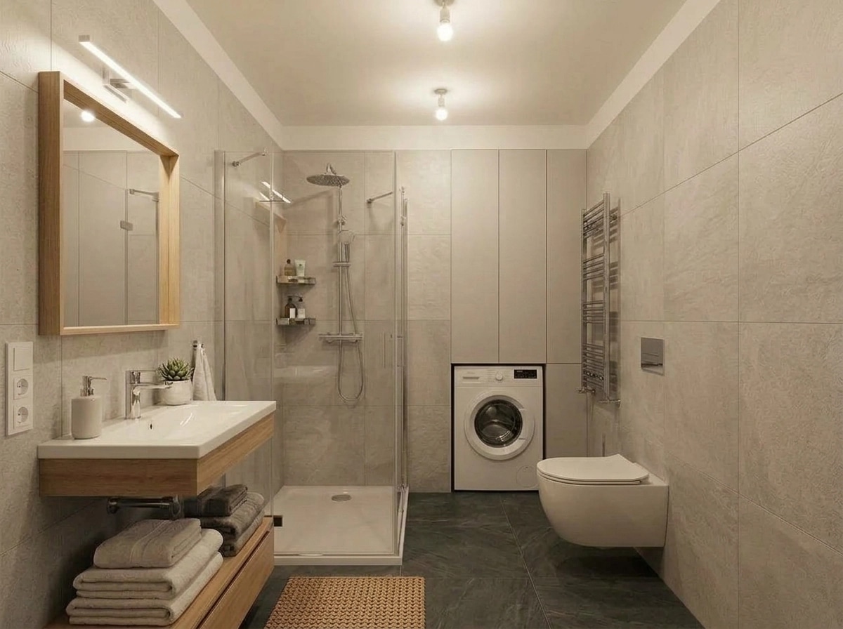 Bathroom interior in no_style style — photo by GenRoom AI
