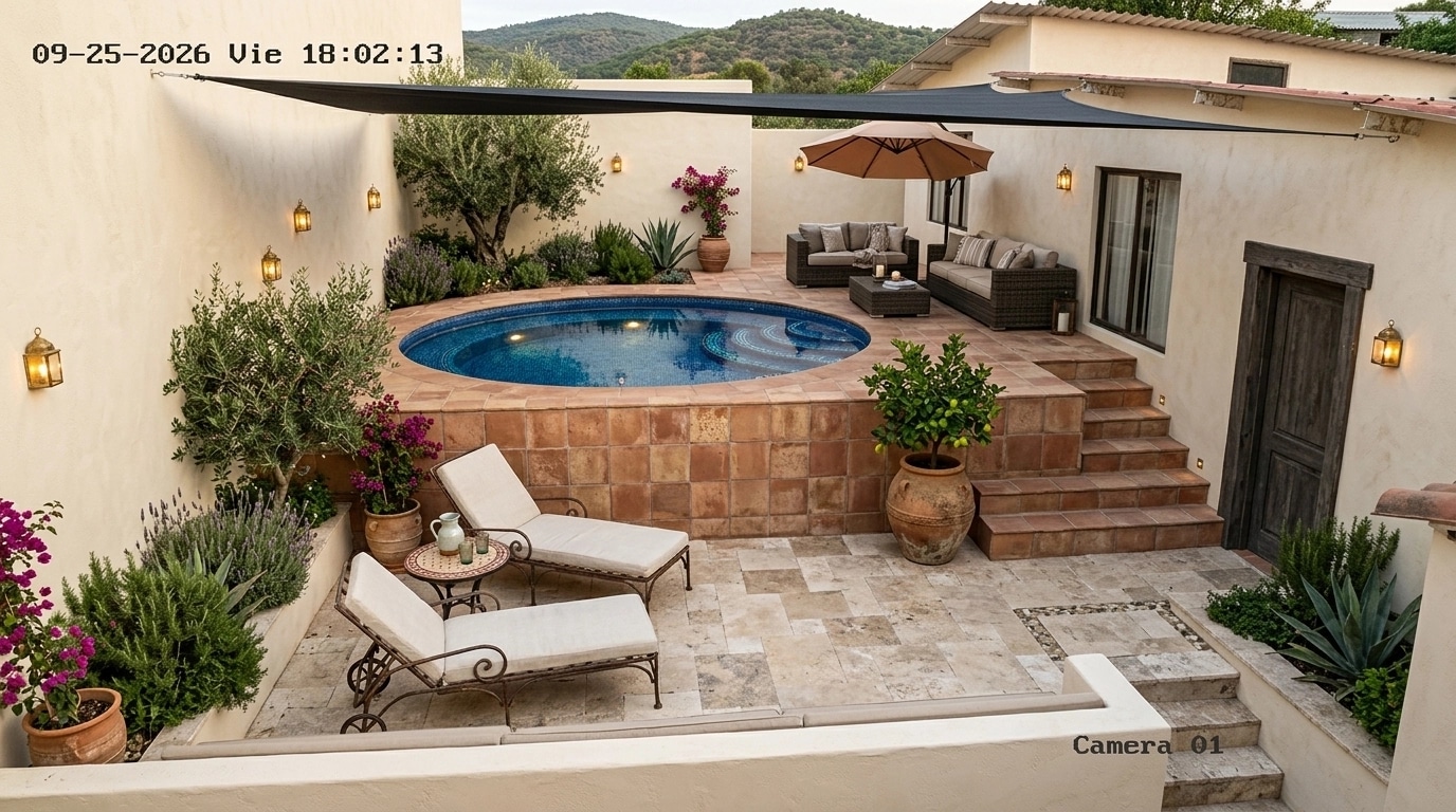 Landscape design in Mediterranean Yard style — Yard by GenRoom AI