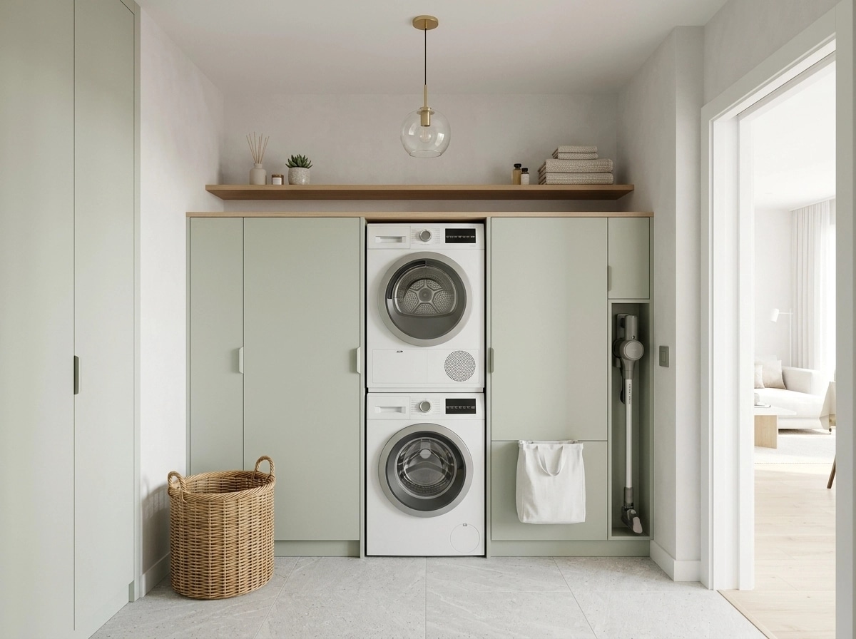 Σχεδιασμός εσωτερικού σε στυλ Scandinavian — laundry από το GenRoom AI