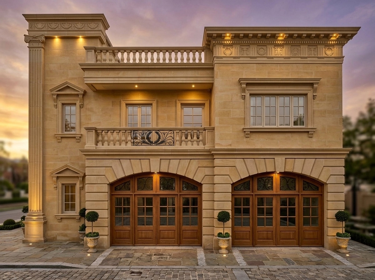 Neoclassic Facade Facade design — facade photo by GenRoom AI