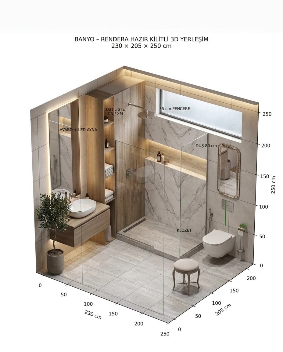 Bathroom interior in no_style style — photo by GenRoom AI