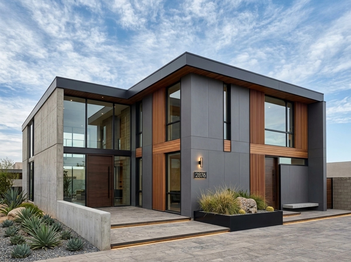 Contemporary Facade Facade design — facade photo by GenRoom AI