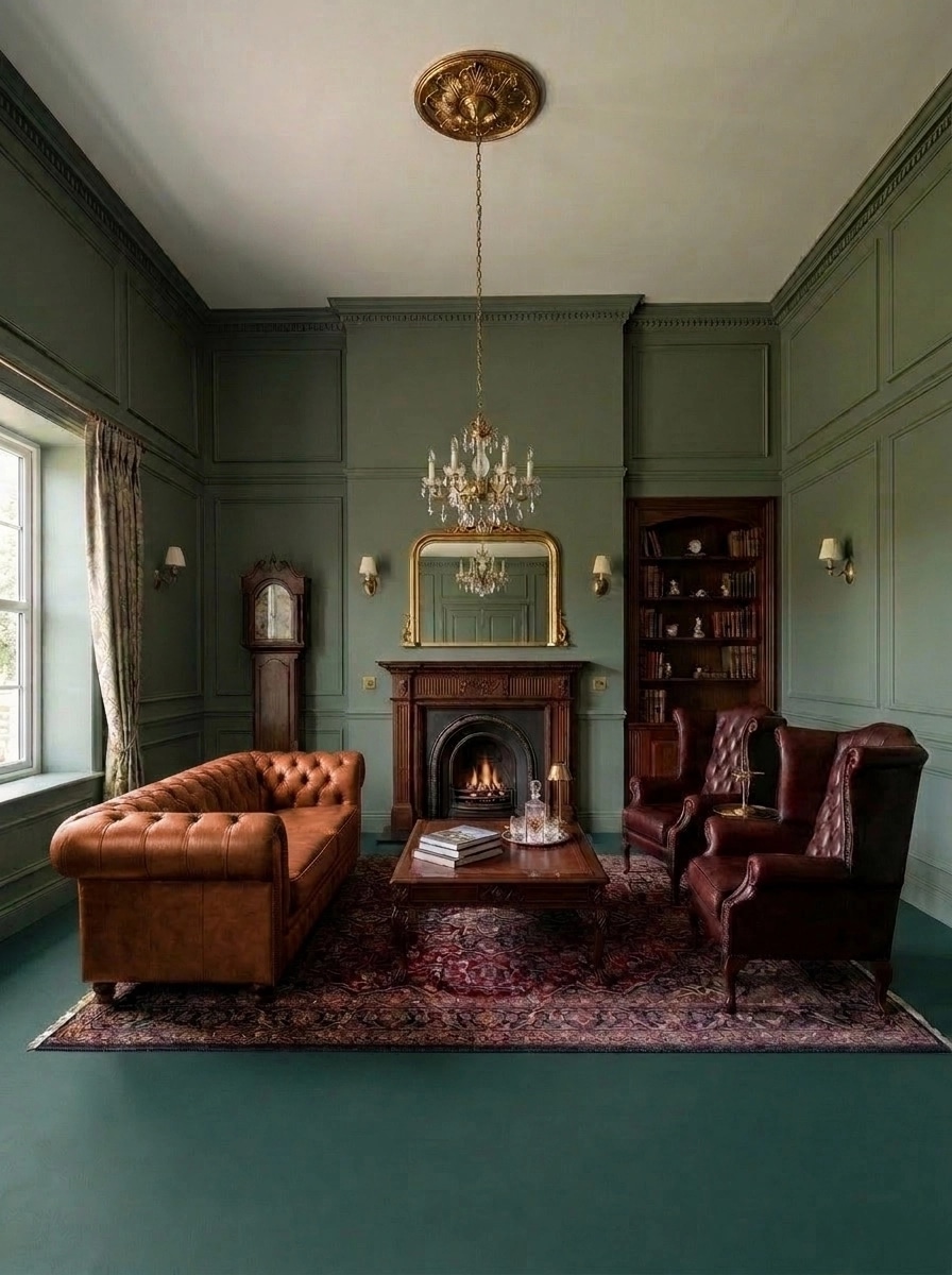Interior design in British style — Living Room by GenRoom AI