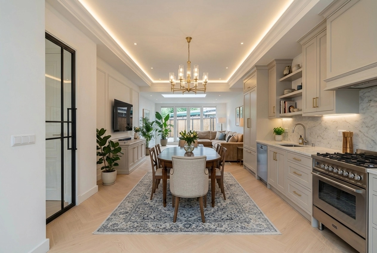 Interior design in Transitional style — Kitchen by GenRoom AI