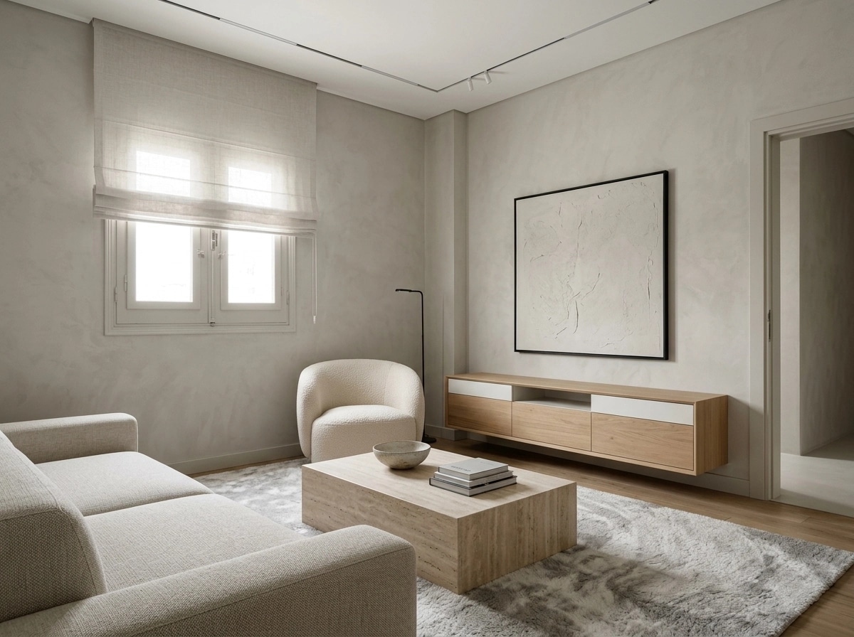 Interior design in Minimalism style — Living Room by GenRoom AI