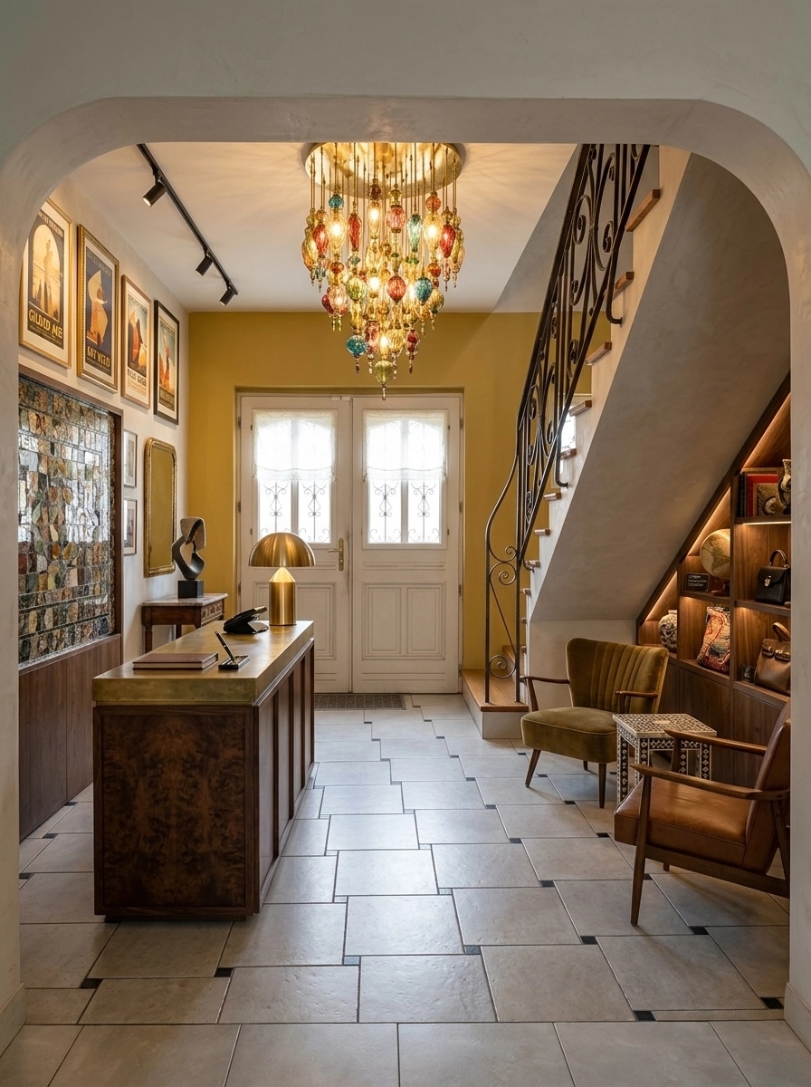 Interior design in Eclectic style — lobby by GenRoom AI