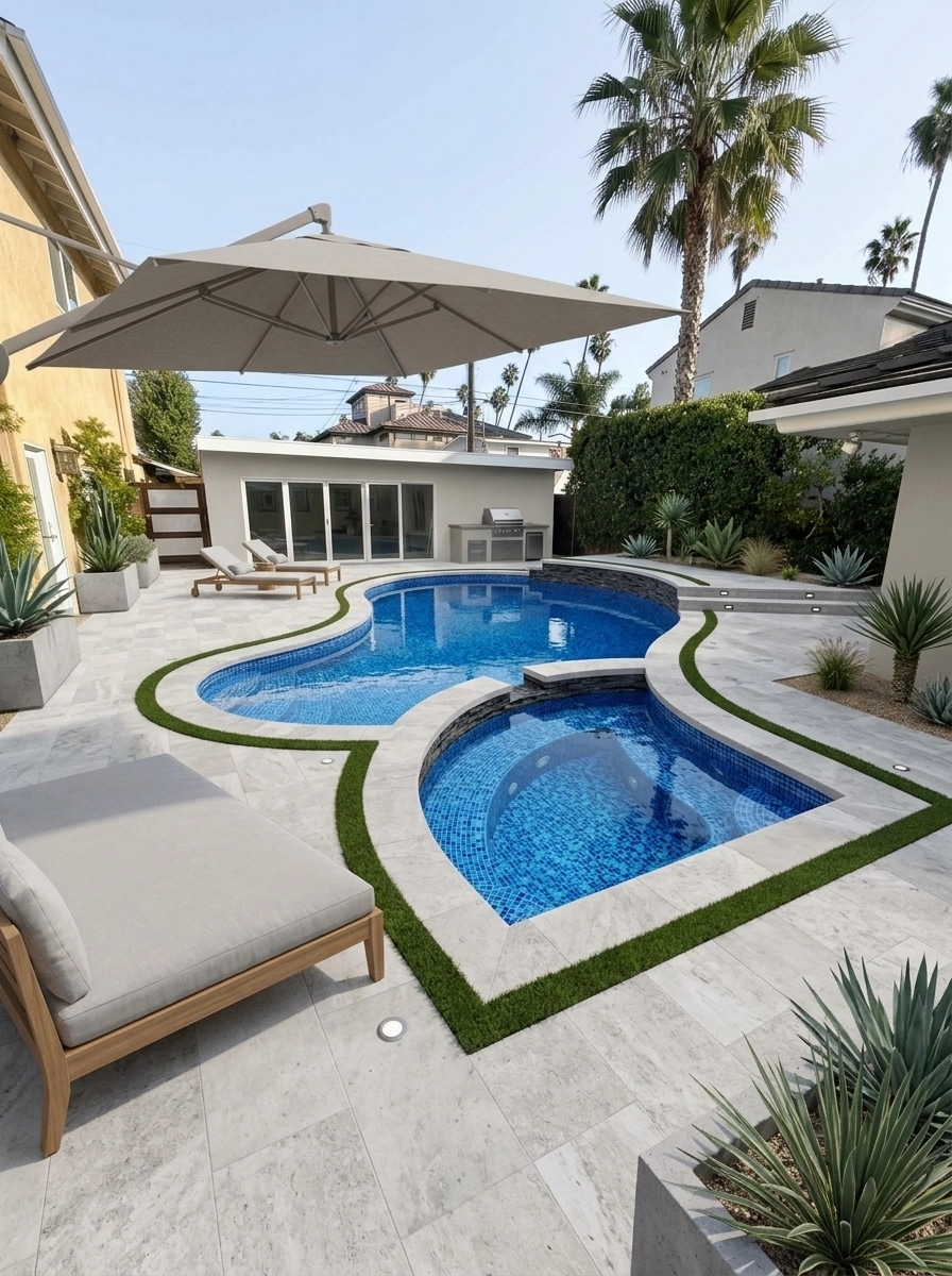 Landscape design in Minimalist Yard style — Yard by GenRoom AI