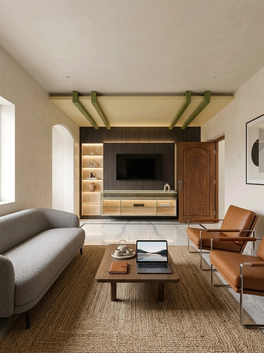 Minimalism Living Room design — interior photo by GenRoom AI