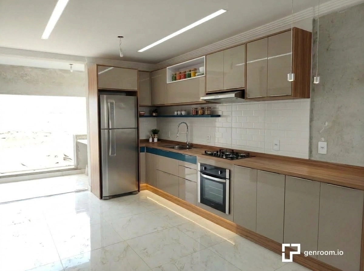 Kitchen interior in no_style style — photo by GenRoom AI