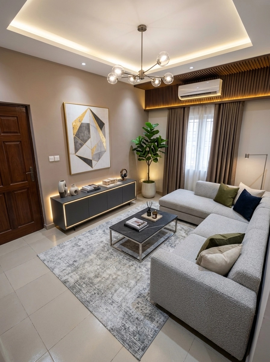 Interior design in Contemporary style — Living Room by GenRoom AI