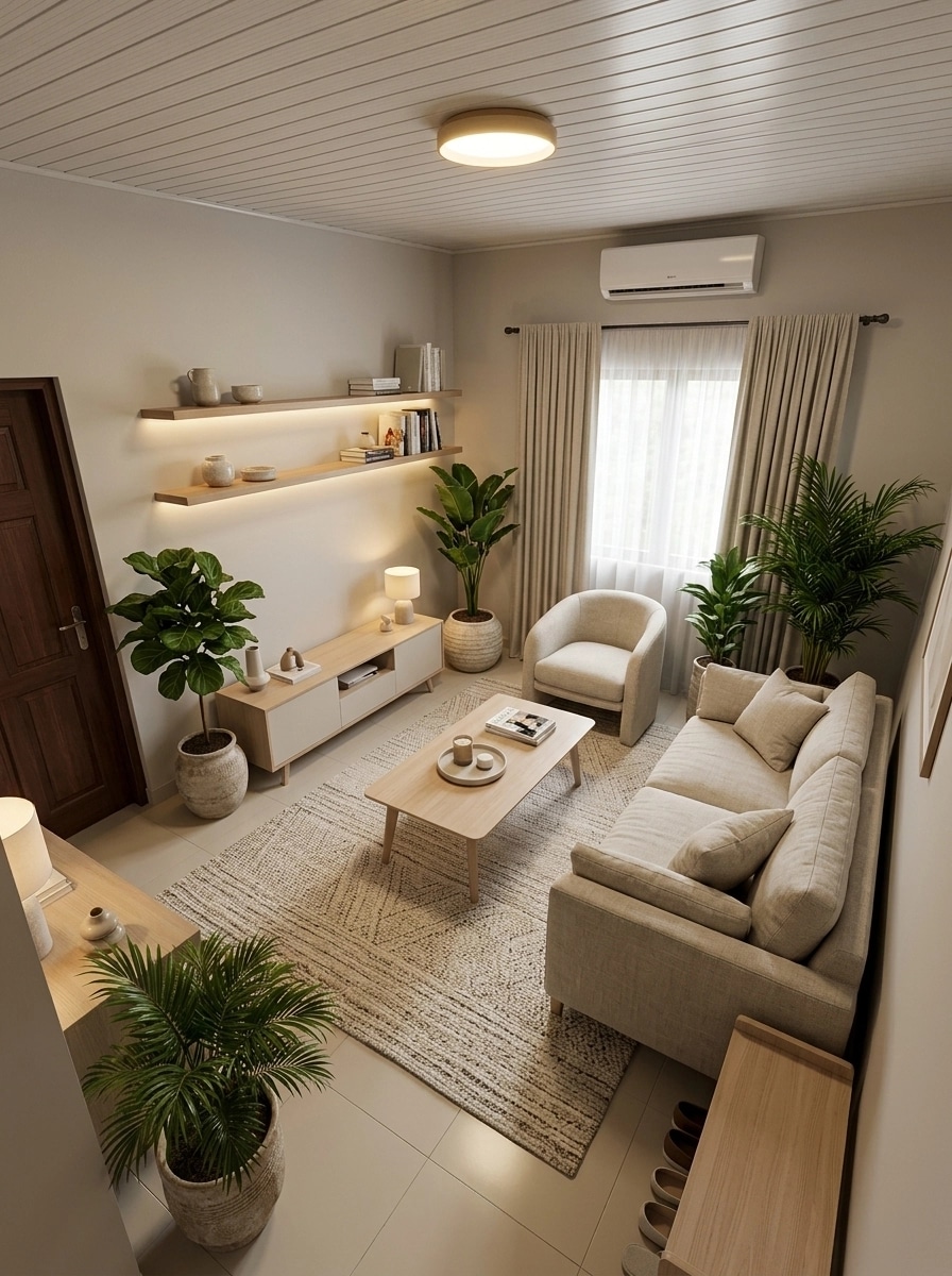 Scandinavian Living Room design — interior photo by GenRoom AI