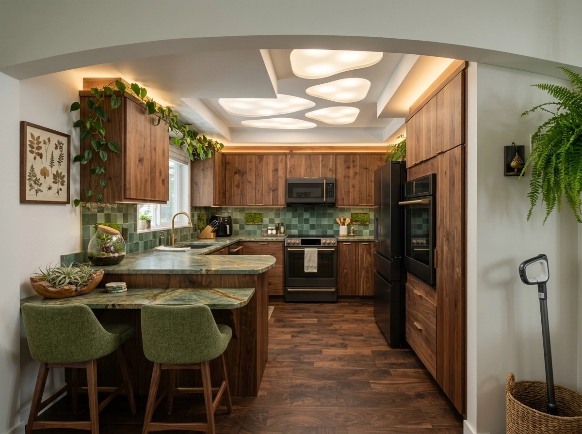 Interior design in Biophilic style — Kitchen by GenRoom AI