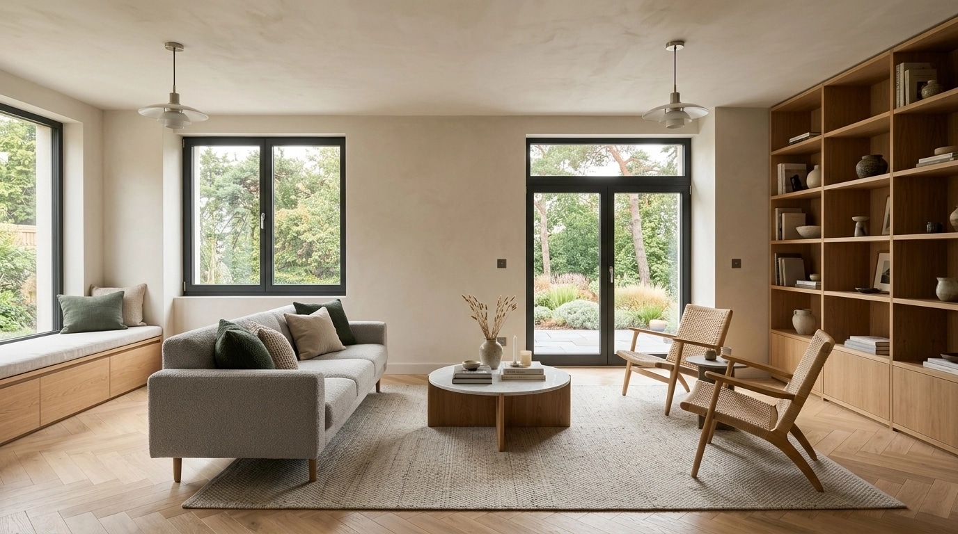 Scandinavian Living Room design — interior photo by GenRoom AI