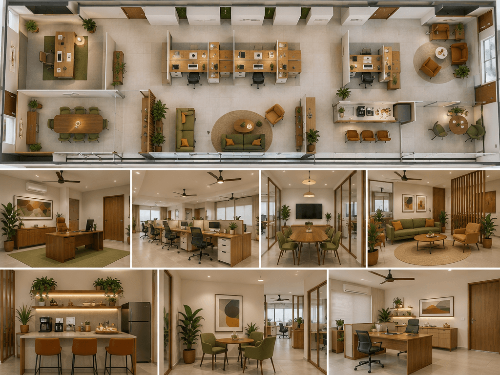 Design de interiores em estilo Mid-Century Modern — other por GenRoom AI