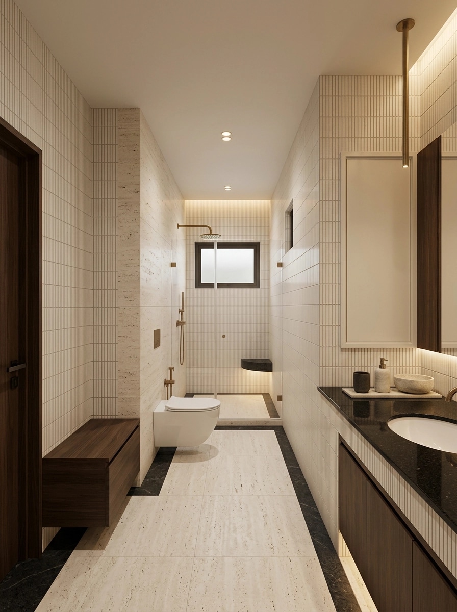 Contemporary Bathroom design — interior photo by GenRoom AI