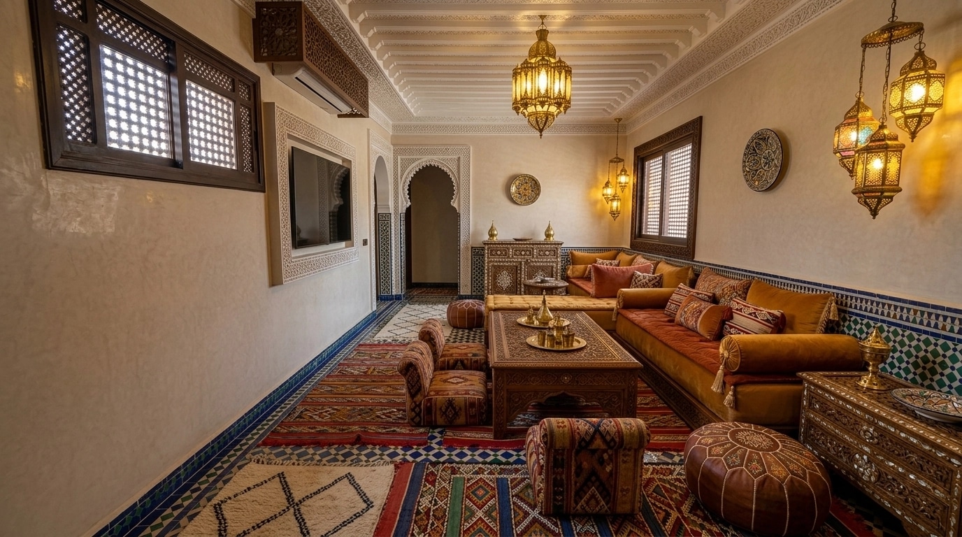 Interior design in Arabian / Moroccan style — Living Room by GenRoom AI