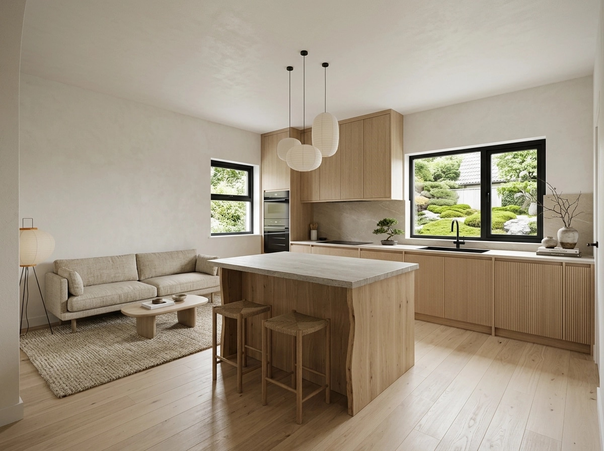 Interior design in Japandi style — Kitchen by GenRoom AI
