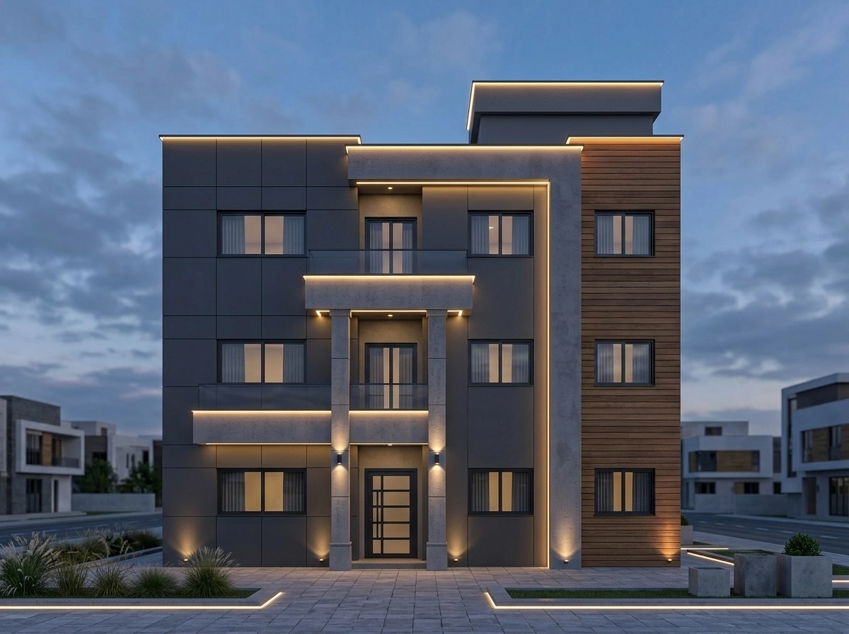 Contemporary Facade Facade design — facade photo by GenRoom AI
