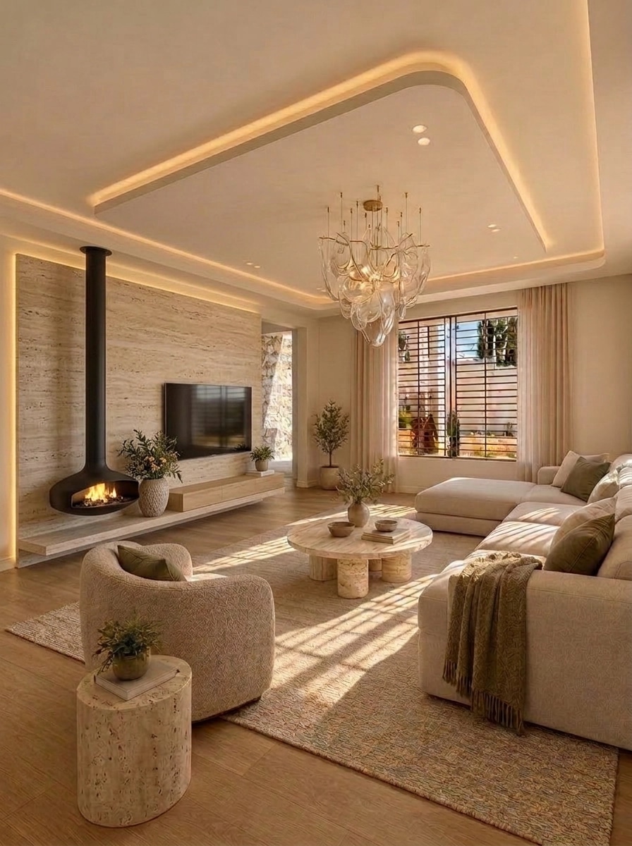 Interior design in Minimalism style — Living Room by GenRoom AI