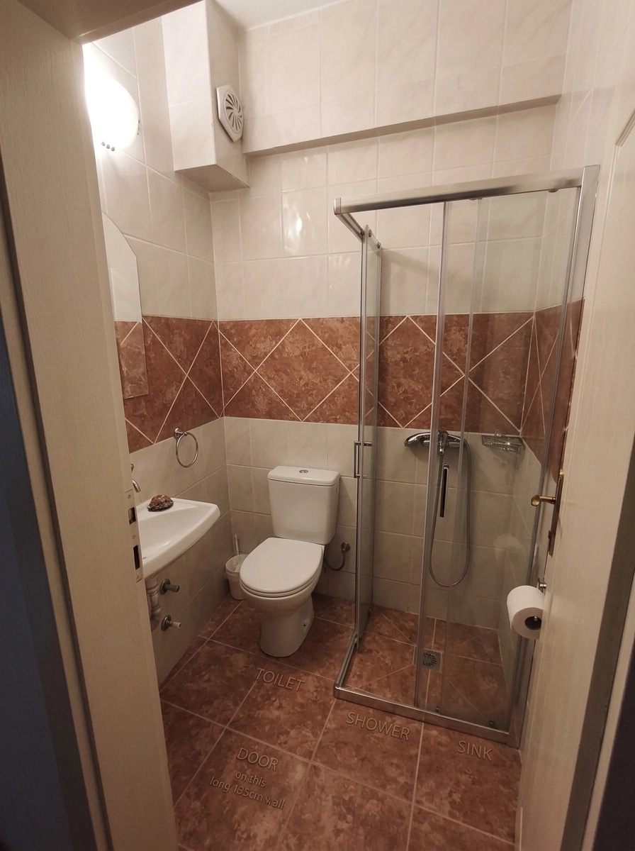 Bathroom interior in no_style style — photo by GenRoom AI