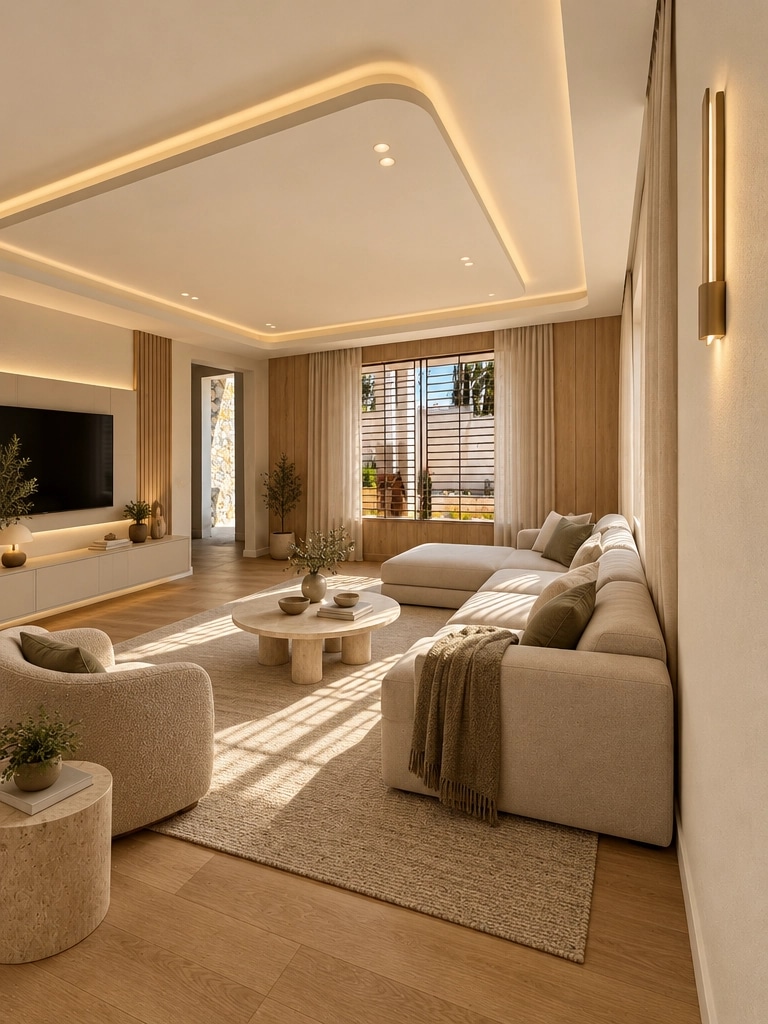 Interior design in Minimalism style — Living Room by GenRoom AI