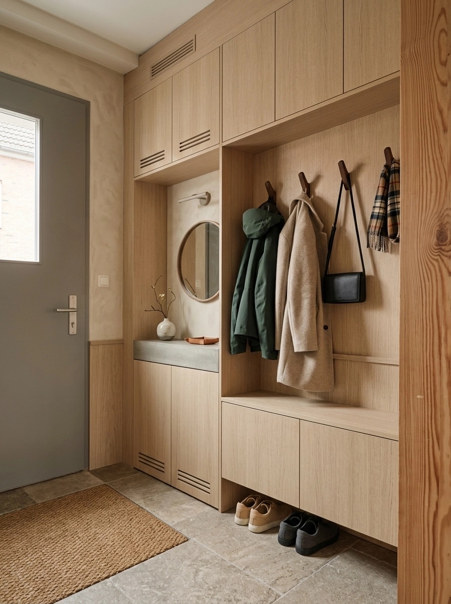 Japandi Hallway design — interior photo by GenRoom AI