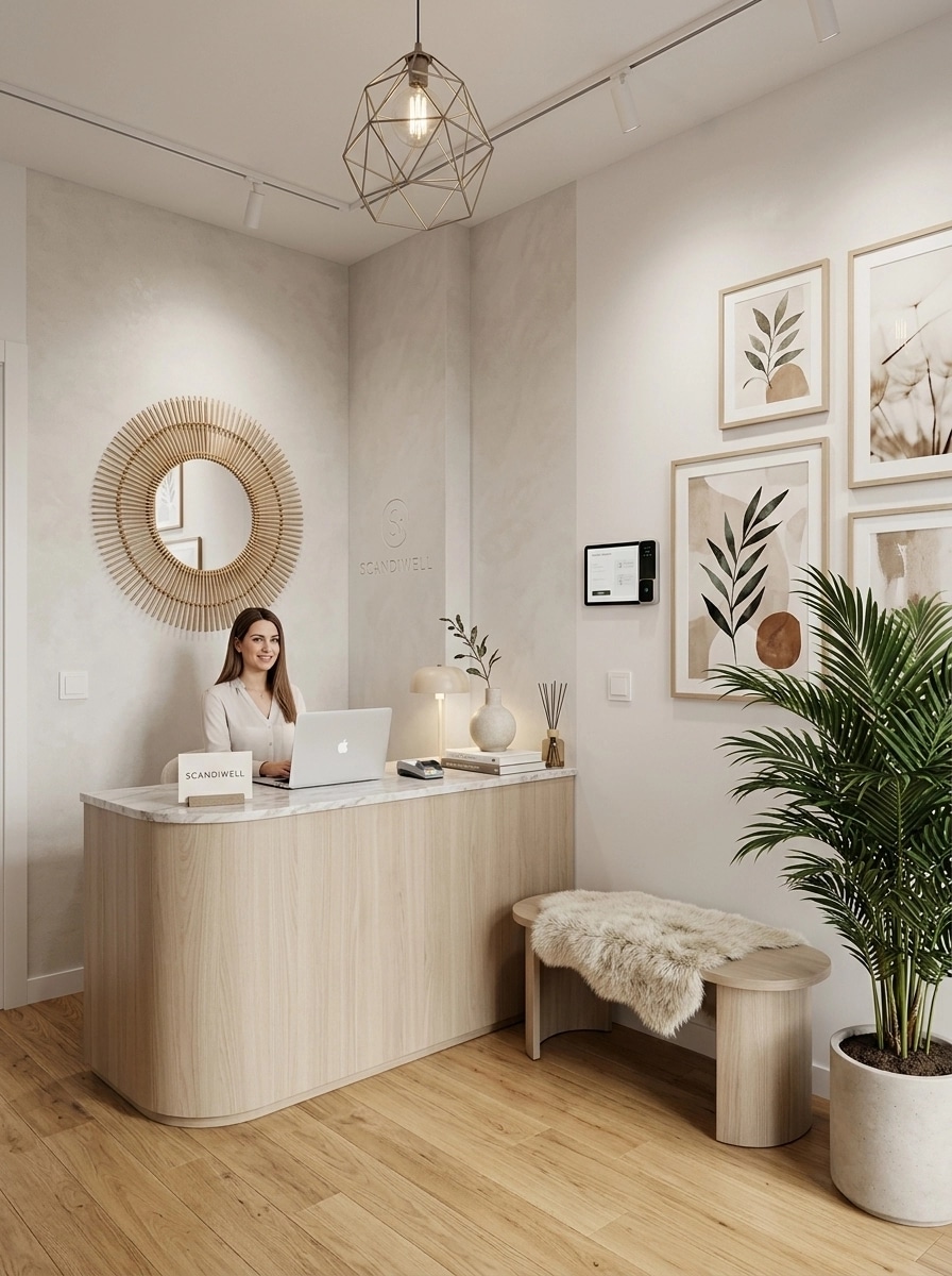 Interior design in Scandinavian style — lobby by GenRoom AI