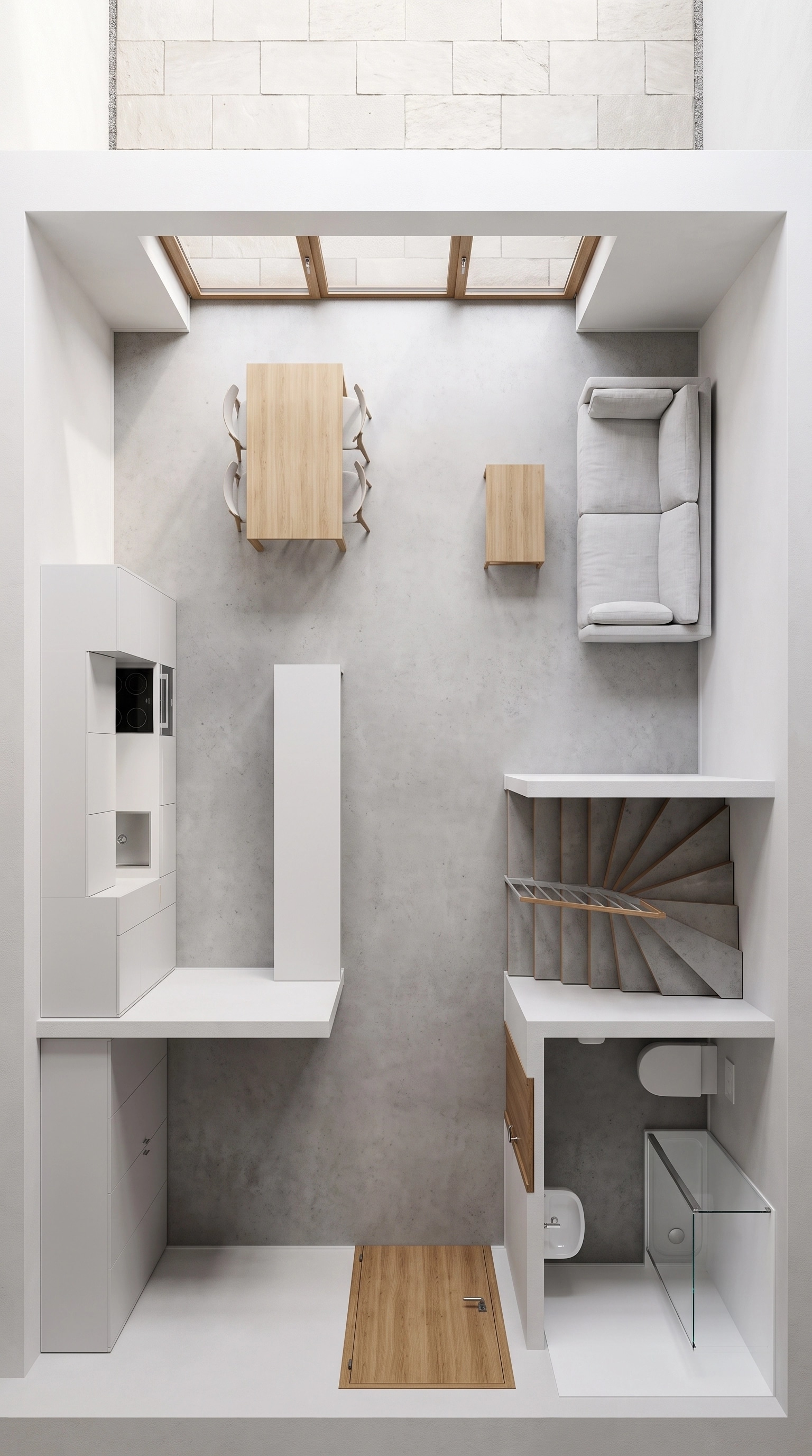 Minimalism Living Room design — interior photo by GenRoom AI
