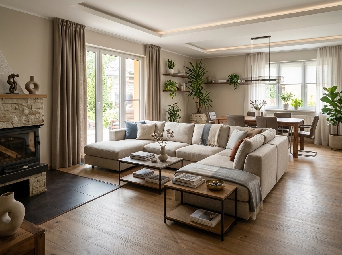 Interior design in Contemporary style — Living Room by GenRoom AI