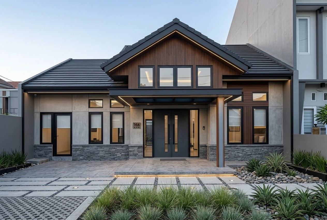 Contemporary Facade Facade design — facade photo by GenRoom AI