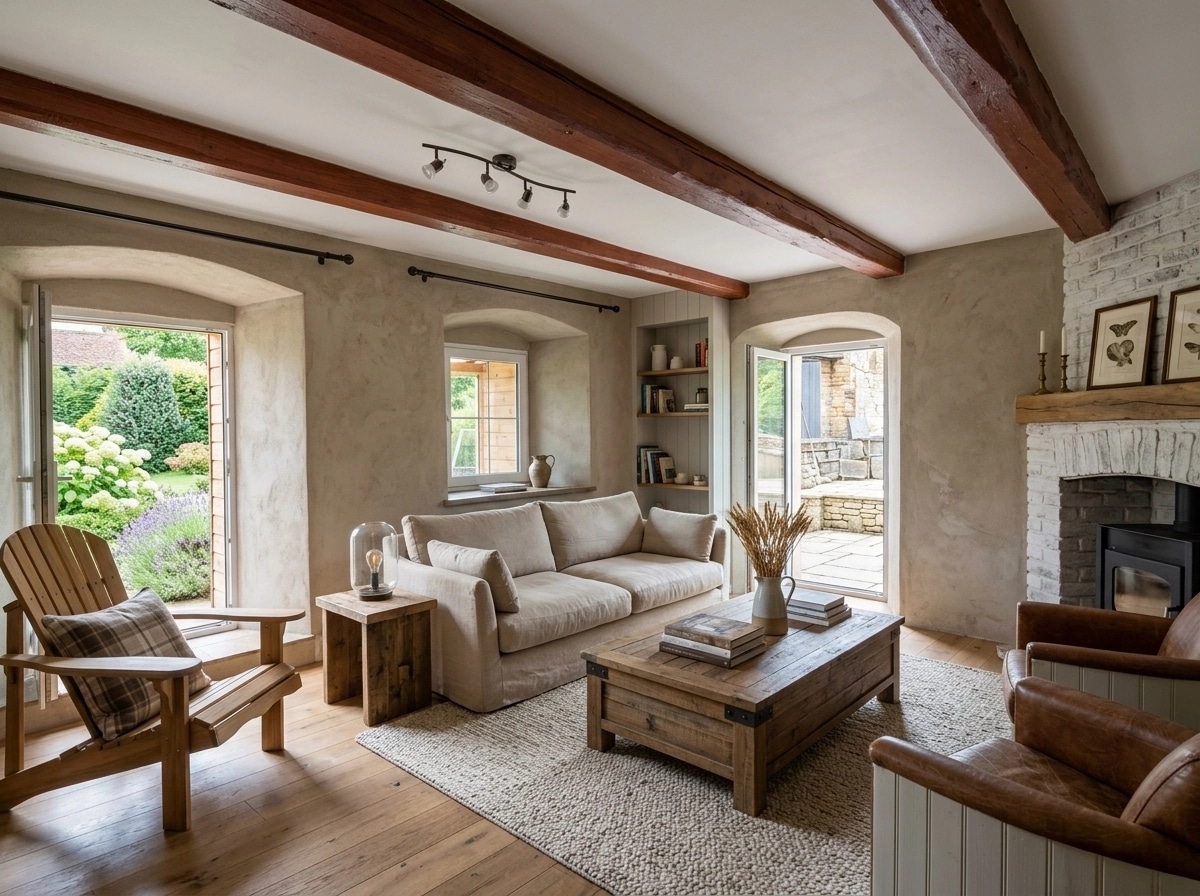 Modern Farmhouse Living Room design — interior photo by GenRoom AI