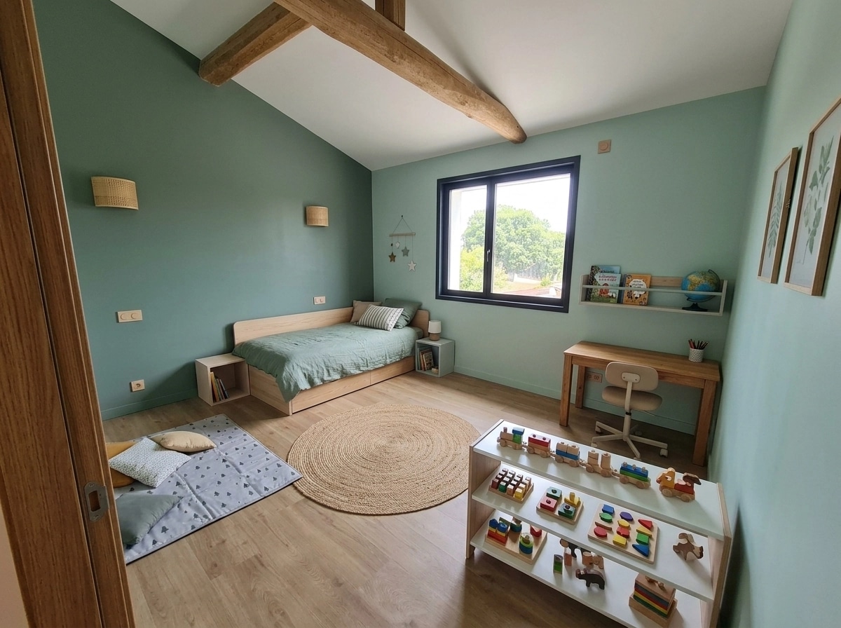 Interior design in Scandinavian style — Kids Room by GenRoom AI
