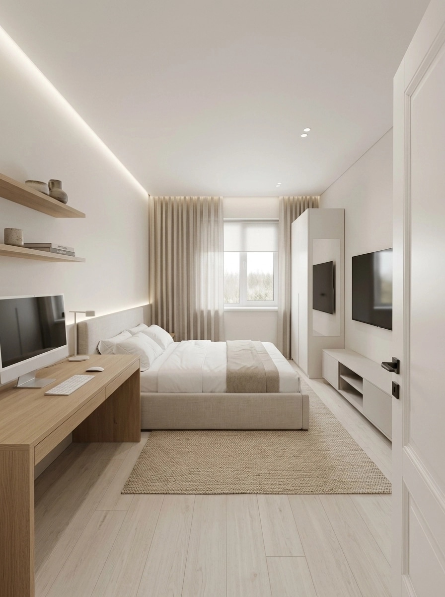 Minimalism Bedroom design — interior photo by GenRoom AI