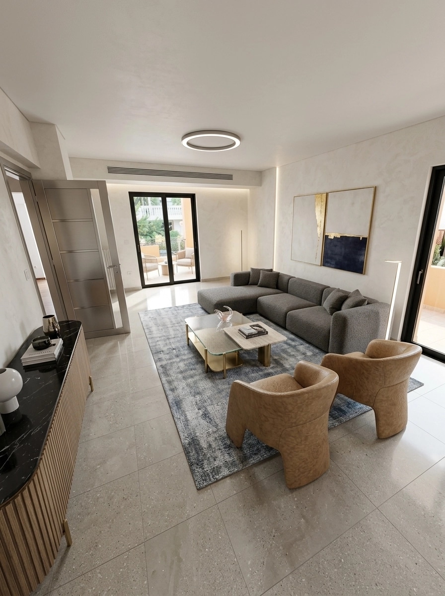 Interior design in Contemporary style — Living Room by GenRoom AI
