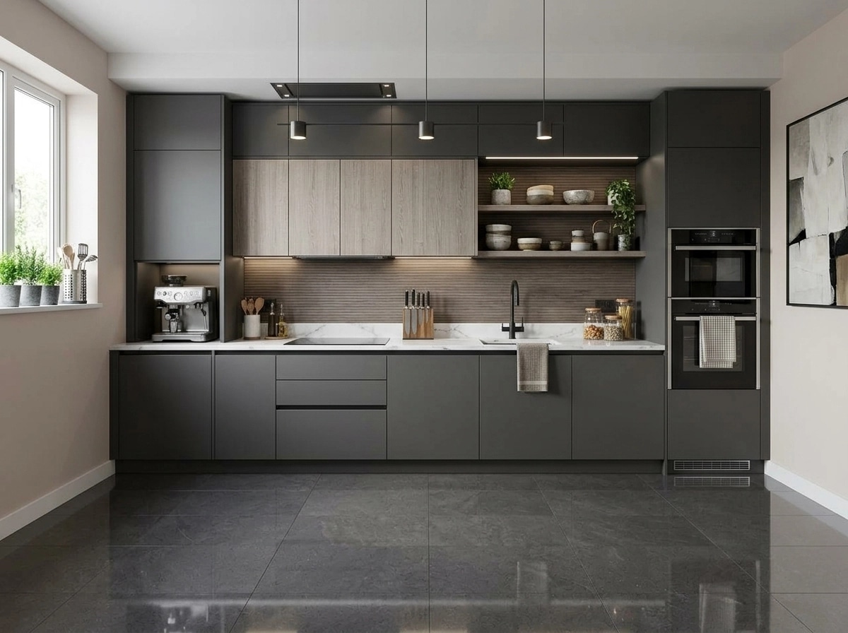 Interior design in Contemporary style — Kitchen by GenRoom AI