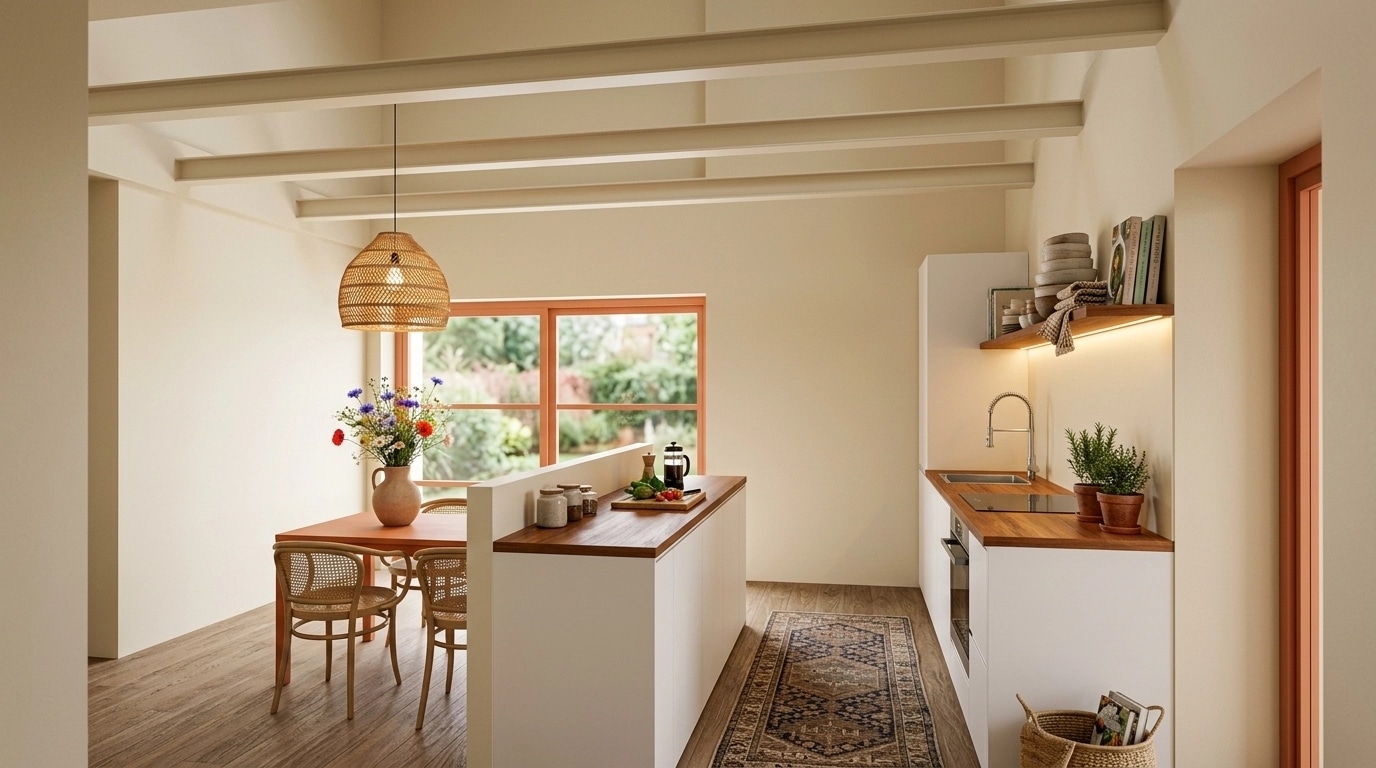 Bohemian Kitchen design — interior photo by GenRoom AI