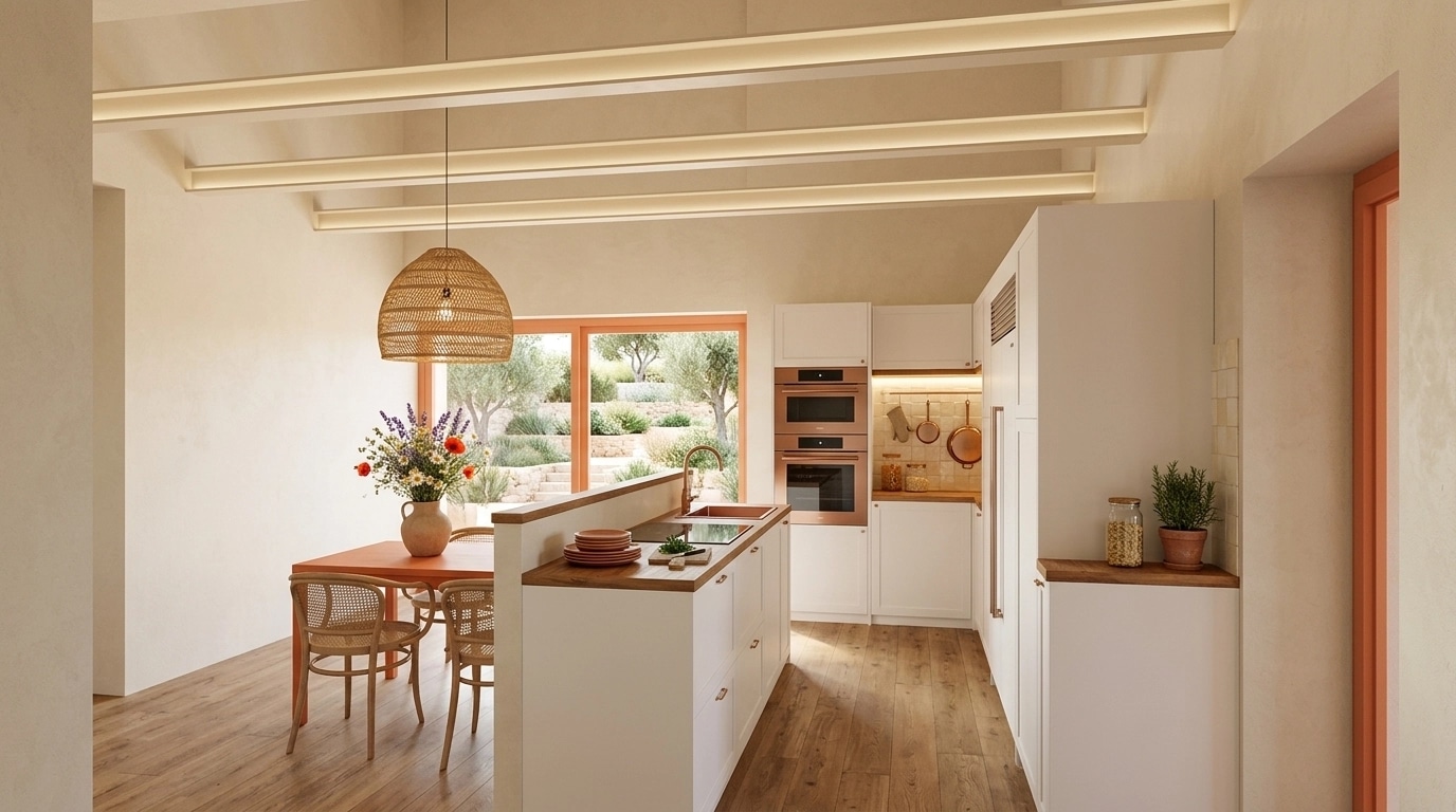Interior design in Mediterranean style — Kitchen by GenRoom AI