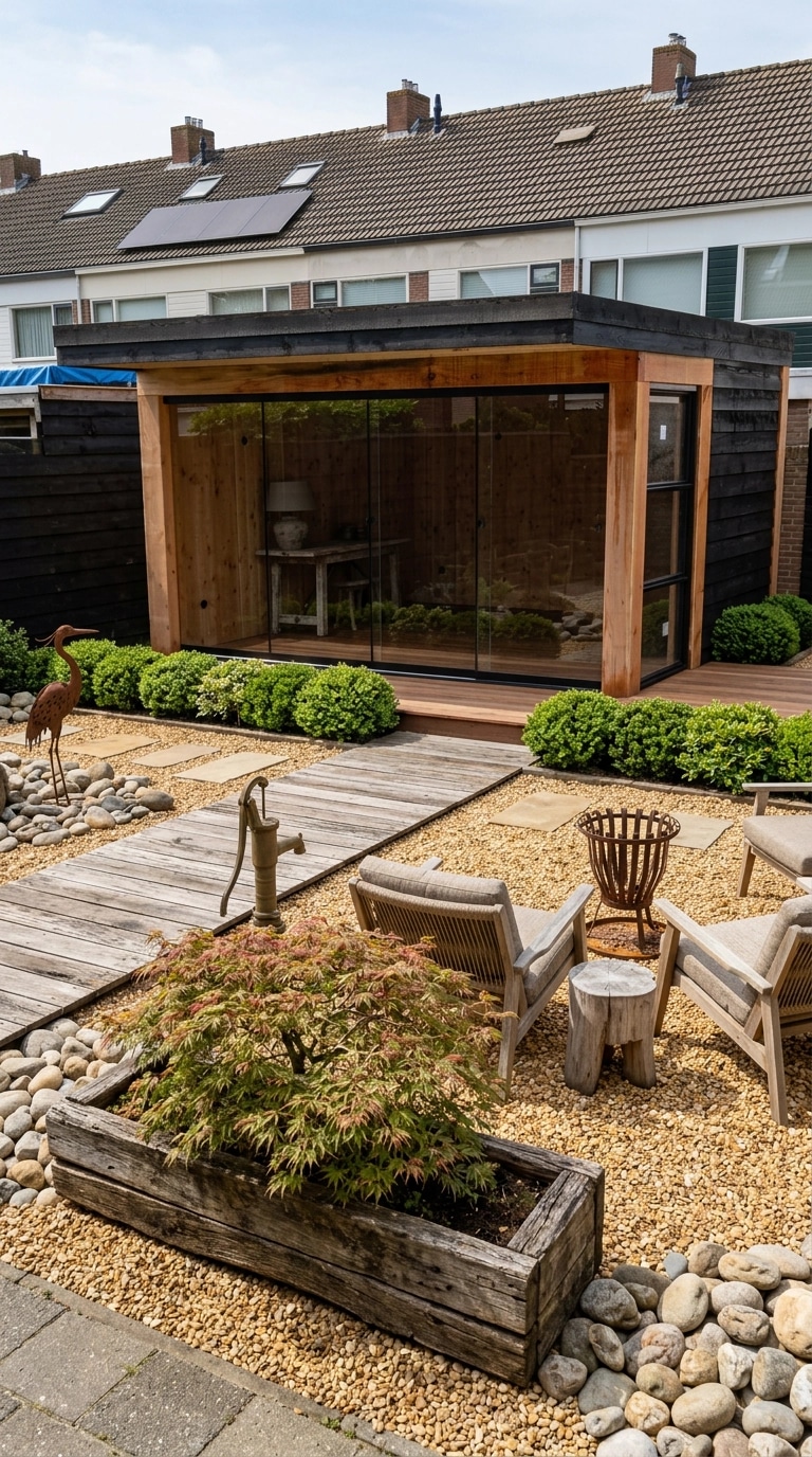 Country Rustic Garden Yard design — yard photo by GenRoom AI